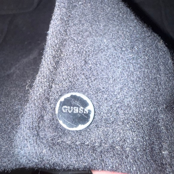 GUESS Mens Hooded Pea Coat Black Quilted Lining Utility Coat XL 111AB633 - Picture 13 of 16